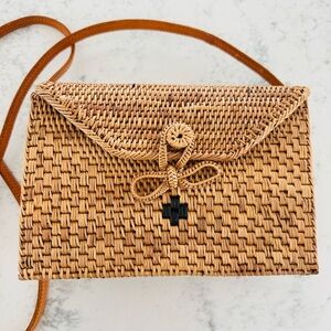 Sophia-Bali Rattan Crossbody Bag